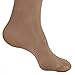 Ames Walker AW Style 74 Soft Sheer 8-15 mmHg Mild Compression Thigh High Stockings w/Band Natural Large