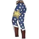 Gash Hao Compression Pants Women Running Movement Gym Yoga Bodybuilding 3D Printing Leggings (Large)