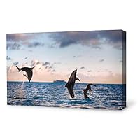 Canvas Wall Art Sea Fish Canvas Prints Home Artwork Decoration for Living Room,Bedroom - 12x18 inches