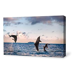 Canvas Wall Art Sea Fish Canvas Prints Home Artwork Decoration for Living Room,Bedroom - 12x18 inches