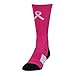 Under Armour Men's Unrivaled Power in Pink Crew Single Pair Socks, Tropic Pink/White, Large