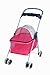 BP-S8012-Pink BestPet Posh Pet Stroller Cat Dog Easy Walk Stroller Travel Folding Carrier