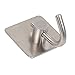 KAERSI Robe Hooks Wall Mounted for Bathroom Home Towel Hook Adhesive, Stainless Steel 2pcs