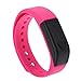 Juboury Bluetooth Activity Fitness Tracker I5 Smart Bracelet Wearable Smart Wristbands with Pedometer Sleep Tracker for IOS Android Phones (Pink)