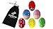 BEST Set of 6 Wooden Percussion Musical Egg Maracas Egg Shakers for Children, School Ensembles Includes Carry Bag