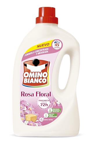 Detergente Líquido Rosa Floral 45 Dosis, 1800ml