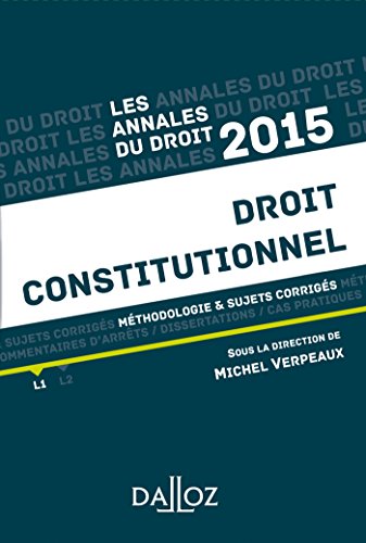 Droit constitutionnel, 2015
