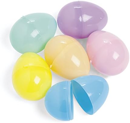 144pc Plastic Pastel Easter Eggs Assortment Plus Additional Gold Egg