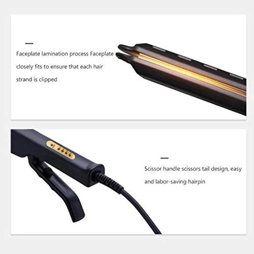 Hair Straightener,Portable Straightener Comb,Quick Styling Electric Hot Comb for Men and women,Wet and Dry Dual Use Anti-Scald Ceramic Ionic Hair Brush For All Hair Types,Home & Travel (Black)
