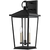 Troy Lighting Soren - 2 Light Outdoor Wall Mount in Transitional Style-19.5 Inches Tall and 9.5 Inches Wide-Black Finish