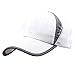 Voberry Men and Women Snapback Baseball Cap Outdoor Sports Mesh Hat (White)