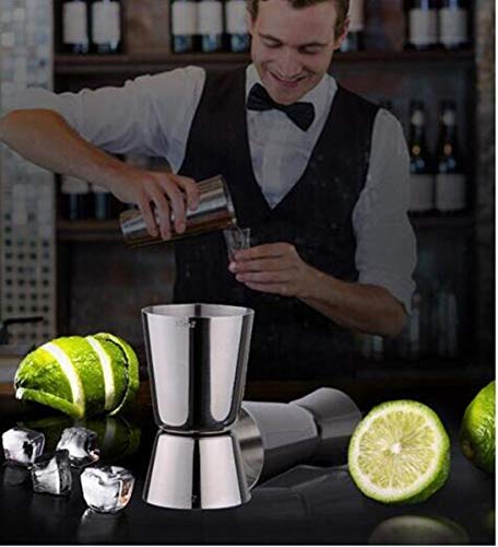 Cocktail Maker Bar Set,Premium Stainless Steel Home Cocktail Making Kit with Manhattan Cocktail Shaker,Muddler, Ice Filter-Colander, Double Ended Measure,Spirit Pourer, Stiring Spoon,Ice tong