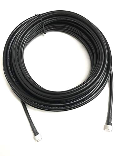 Custom Cable Connection 200 Foot N Male to N Male LMR400 Times Microwave 50 Ohm Coax Low Loss Antenna Cable for Ham Radio, WLAN, CB Radio and WiFi Antenna Feeders