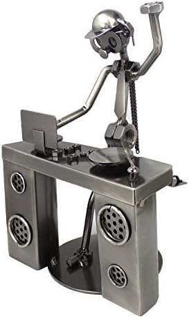 6 Disc Jockey Metal Figurine by Broadway Gifts