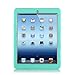 BENTOBEN Compatible with iPad 2 Case,iPad 3 Case,iPad 4 Case, Heavy Duty Shock-Absorption/High Impact Resistant Hybrid Three Layer Armor Full Body Protective Cover for iPad 2/3/4 Retina (Cyan&Grey)