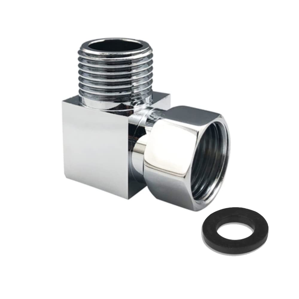 Water Diverter Fitting Adapter, Add-A-Tee G1/2" Hose Connector Adapter for Angle Valve Adapter, Shower arms, Toilet Bidet Sprayer, Hose Pipe Fittings (2 Way L2)