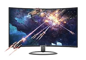Image of Sceptre 27" Curved 75Hz LED Monitor C278W-1920R Full HD 1080P HDMI DisplayPort VGA Speakers, Ultra Thin Metal Black, 1800R immersive Curvature, 2018