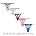 Moxeay Sexy Lace G-String T-Back Lingerie Thongs Assorted Colors 5 pcs (M, 5 pcs Assorted Color)