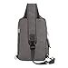 KAUKKO Canvas Messenger Bag Cross Body Shoulder Sling Backpack Travel Hiking Chest Bag