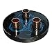 Electric Blue Orgone Energy EMF Tower (2020 New Model) for home, office, garden, travel - adjustable copper pipe cloud buster - powerful, portable, versatile - large 6 inch diameter, weighs over a pound