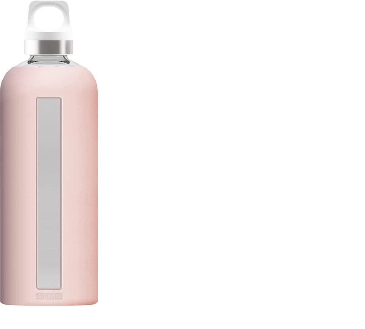 SIGG Star Blush Water Bottle (0.85 L), Pollutant-Free and Heat-Resistant Glass Bottle, Leak-Proof Glass Water Bottle with Silicone Cover