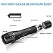 AlltroLite 【2021】 Tactical LED Flashlights, 600 Lumens Flashlight with Zoomable Focus, 5 Modes, IPX6 Water Resistant / 2-Pack