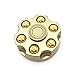 Metal Revoler Spinner Bullet Fidget, KINUT Solid Brass Metal Toy Gunner Cap