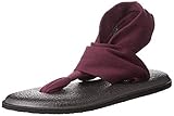 Sanuk Women's Yoga Sling 2 Flip Flop Burgundy 8