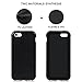 TENDLIN Compatible with iPhone 5S Case/iPhone SE 2016 Case (1st Gen) Leather Back Flexible TPU Silicone Hybrid Arc Bumper Shockproof Case for iPhone 5 / 5S / SE (1st Gen 2016) - Black