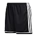 adidas Women's Squadra 17 AEROREADY Climalite Regular Fit Quarter Length Soccer Shorts, Black/White, Large