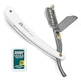 Equinox International Barber Straight Edge Razor with Double Edge Razor
