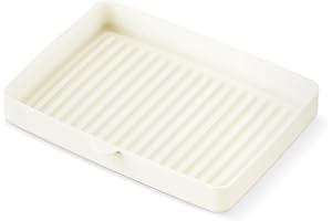 Teranuvo Silicone Oven Tray compatible with BALMUDA The Toaster Oven - safe to use, non toxic, durable, dishwasher safe, heat resistant, silicone liners for air flow and drain oil, non stick (White)