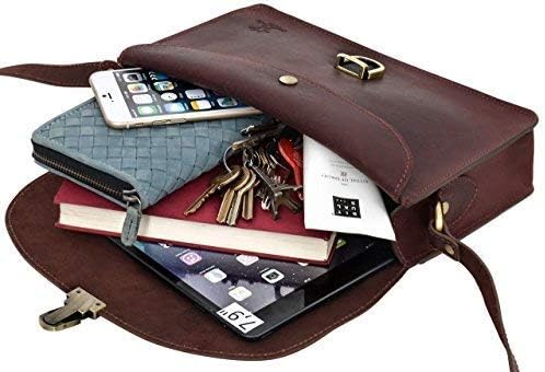 Gusti Handbag Leather - Zoey Shoulder Bag Leather Bag Red, Dark Red - Image 5