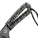 CRKT Ruger EDC Cordite Fixed Blade Knife with Sheath: Compact Outdoor Knife, Neck or Belt Carry, Paracord Wrapped Handle, Nylon Sheath R1301K