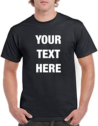 Custom Personalized 100 Cotton t-Shirt Your Text Here No Minimums Custom Shirt Tshirt Orders