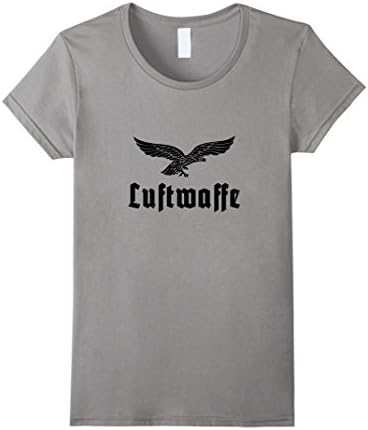 Women's Aviator Luftwaffe german air force pilots T-Shirt Small Slate