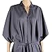 Segbeauty Spa Massage Robe for Beauty Salon, Kimono Robe for Women, Smock Cape Dress on Hair Dye Shampoo Makeup, Client Apparel Uniform or Lab Gown -- Gray
