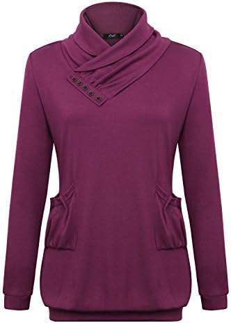 Creti Womens Fashion Long Sleeve Slim Fit Hoodies Shirt Tops