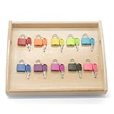 MEROCO Montessori Color Matching Lock Set Montessori Toys for Toddlers Preschool Practical Life Material woode Tray