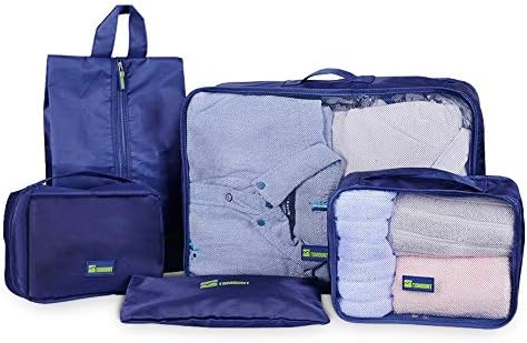 Packing Cubes Compression- Packing Organisers for Travel Luggage, with High Quality and Durable, Set of 5 Travel Storage Bag Organizers Suitcase Compression