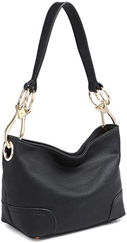 Classic Women Hobo Shoulder Bag Ladies Tote Purses Handbag with Big Snap Hook