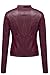 Luna Flower Women's Pu Quilted Moto Biker Faux Leather Jackets