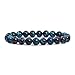Amandastone Gem Semi Precious Gemstone 8mm Round Beads Stretch Bracelet 7