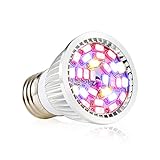 Led Grow Light Bulb, 28W Full Spectrum Grow Lights E26 Grow Plant Light for Hydroponics Greenhouse Organic, Lights for Fish Tank, Hydroponic Aquatic Indoor Plants,Pack of 1