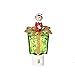 The Elf on the Shelf Night Light Scout Elf Sitting Atop a Green Present with a Gold Bow, 5.75-Inch