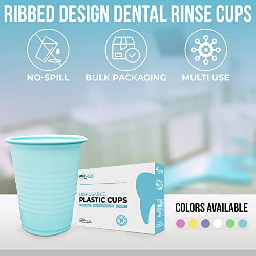 Pruvade Disposable Dental Cups 1000 Pack 5 oz Purple Plastic Cups