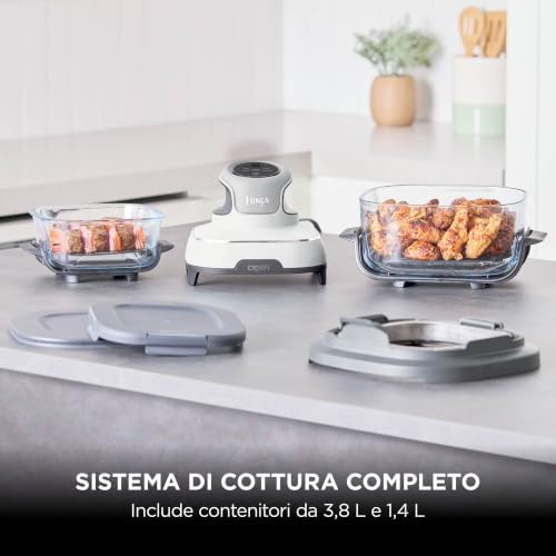 CRISPi, Friggitrice ad Aria Portatile, 3.8L, 4 in 1, Bianca, FN102EU