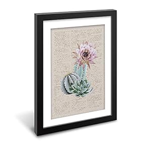 Black Paper Framed Canvas Wall Art for Living Room, Bedroom Abstract Green on Newspaper Canvas Prints for Home Decoration Ready to Hanging - 23x31 inches