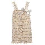 CVERRE Petti lace romper Baby Toddler Girls Layered Lace Ruffle Petti Romper