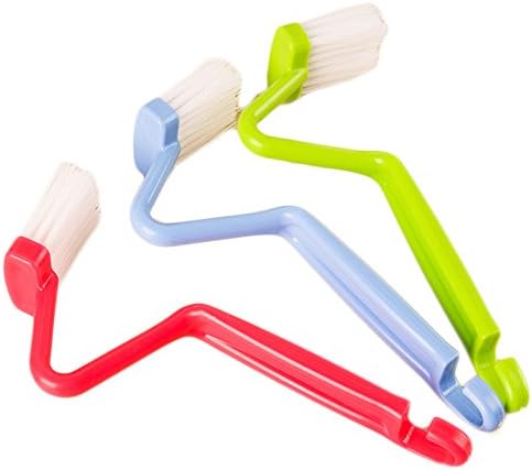 Curved S-Shaped Toilet Brush Pack of 3 Pcs for Home and Office
